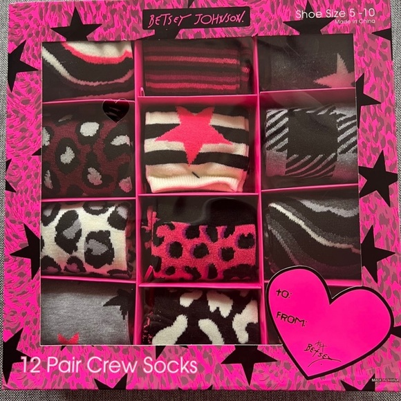 Betsey Johnson Socks - Picture 2 of 3